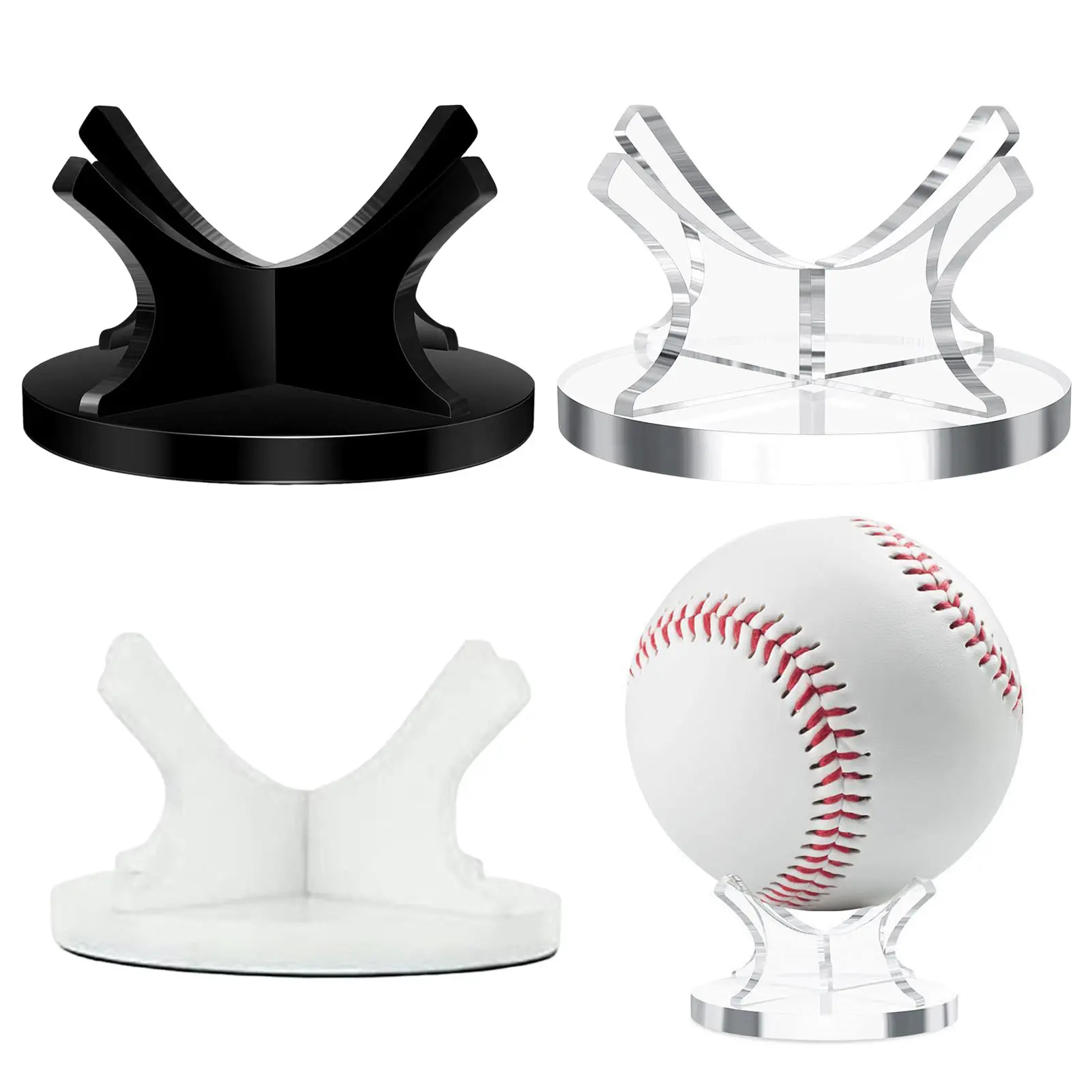 [kinonsad]Acrylic Ball Stand Holder Sports Ball Storage Display Rack Display Stand for Basketball Football Volleyball Soccer Rugby Balls