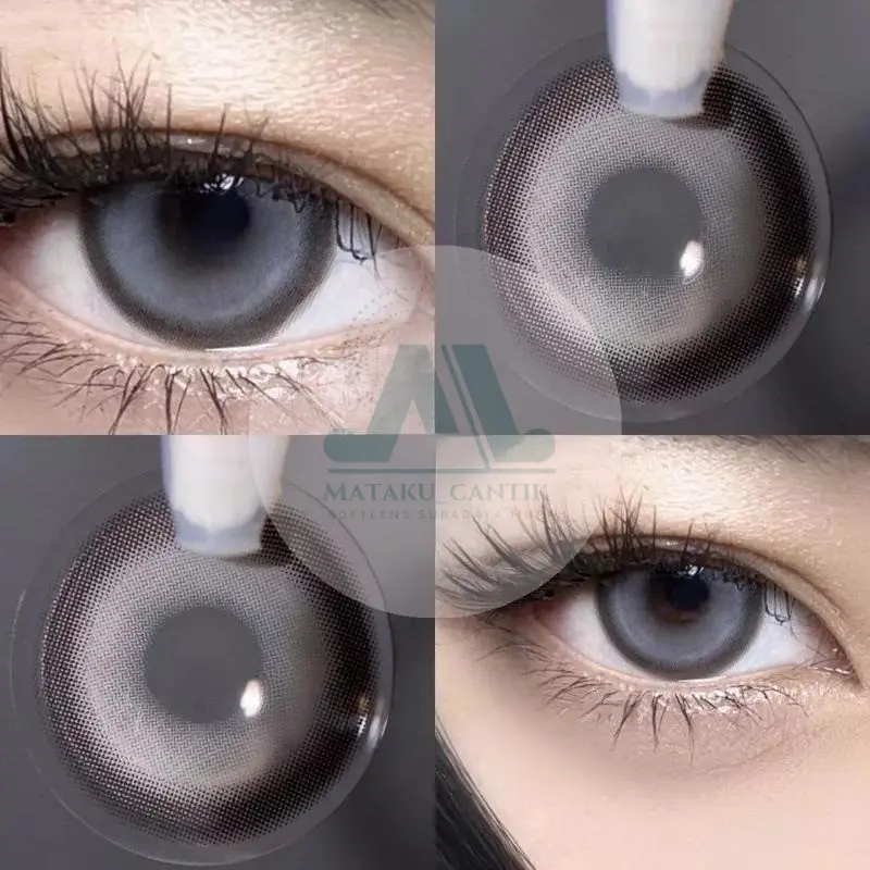 Softlens Grey Ring Tebal Menyatu Diameter 14.5 mm Premium | Softlens Grey Limited Edition | Softlens Ala Filter Korea | Softlens Cosplay | Navy Softlens | Softlense Grey Natural | Softlen Mata Kucing | Soflense Soflens Soflen Soplen Sovlen