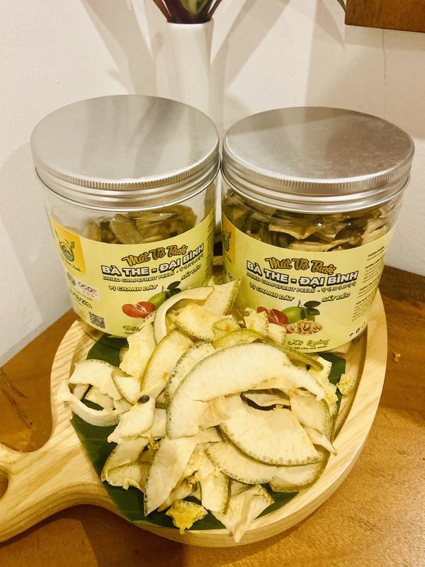  Combo 2 Hủ Mứt Vỏ Bưởi Sấy Dẻo + Giòn  Vị Chanh Dây Chua nhẹ. 