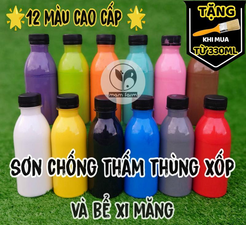 Sơn chống thấm tăng độ bền cho thùng xốp, bể cá cảnh, hồ cá cảnh xi măng nuôi cá không độc hại