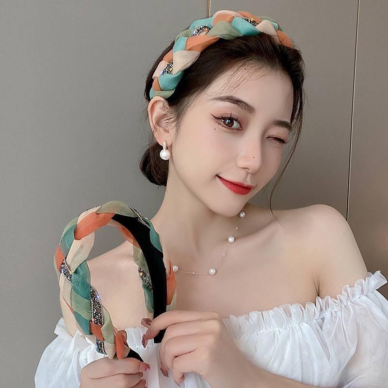 [VELMORRA] Headband Nollan Kepang Bando Korea Payet Mutiara 4