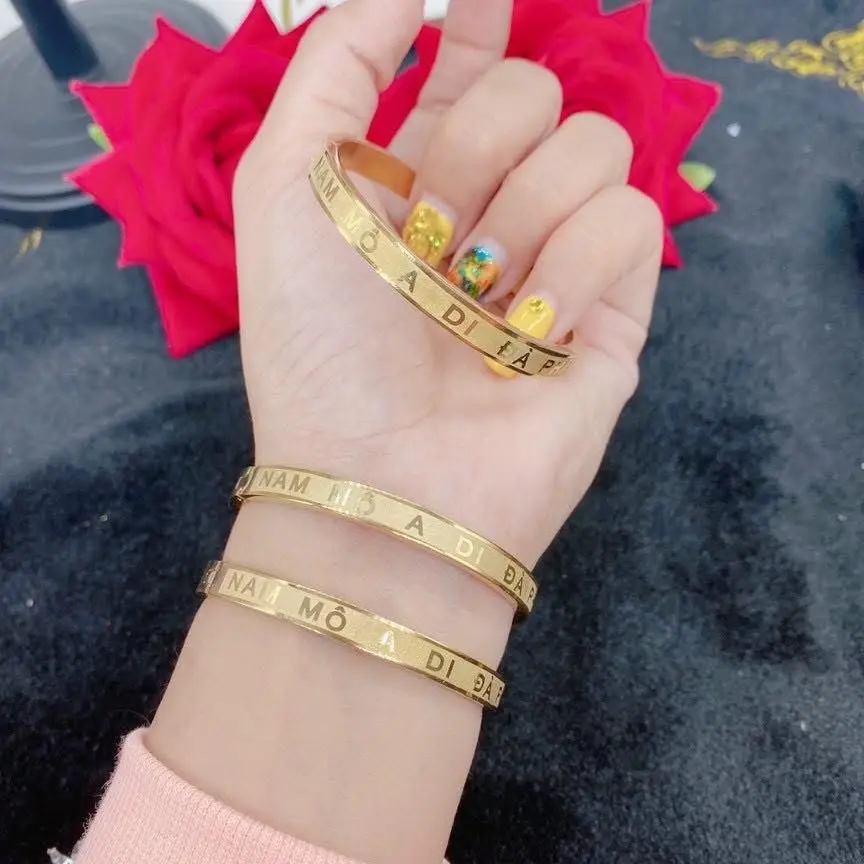 Vòng tay nam mô adida phật, vòng adida, vòng chu đại bi, Kiềng tay Titan, Lắc Tay