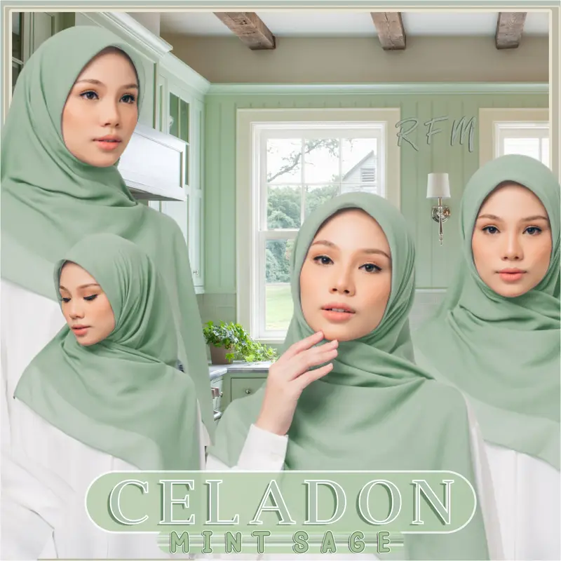 Bella Square Premium 1  Rfm Hijab PollyCotton Kerudung Muslim Lembut Nyaman Segi Empat Polycotton 2