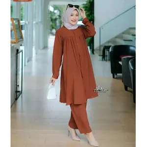 Stelan wanita Cringkle/one set terbaru/ONESET viral/ONESET kekinian/ONESET murah Crinkle