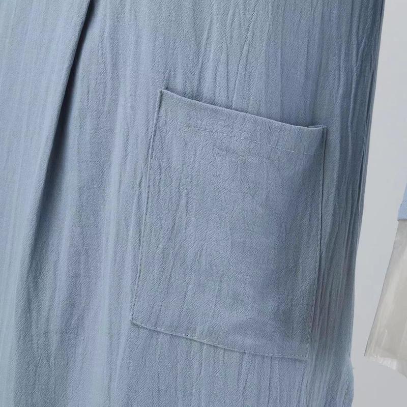 Product Introduction of Muslim Robe New Men's Loose Stand Collar Door Tube Long Sleeve Robe Ethnic Style Robe 17