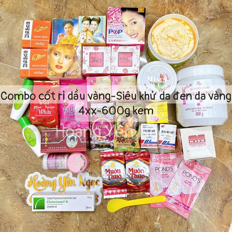 Combo cốt rỉ dầu vàng ~600g kem tự trộnn