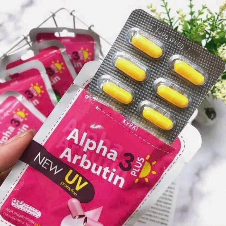 Viên bột dưỡng sáng da body Alpha Arbutin New UV - Vĩ 10 viên 2