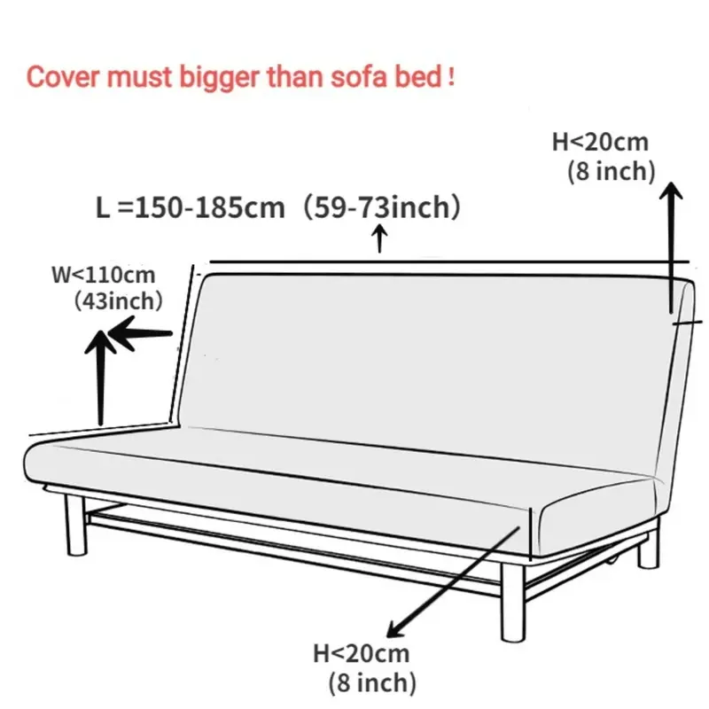 Bọc Giường Sofa, Jacquard Waffle Co Giãn, Màu Trơn Với Váy, Bọc Ghế Sofa Không Tay 1