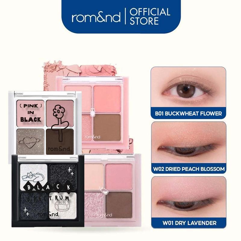 Rom&nd Bảng phấn mắt 4 ô xinh xắn Hàn Quốc Romand Better Than Eyes 6.5g Eyeshadow Cosmetic