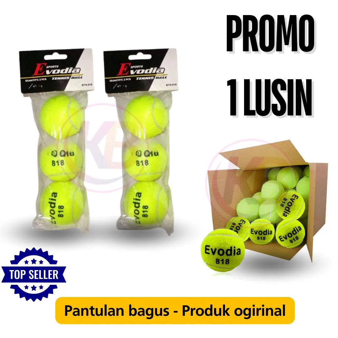 ( PROMO ISI 1 LUSIN ) Bola Tenis Bagus / Kasti Pantulan Standar Olahraga Berkelas / Bola Kasti  SUPER Kwalitas 12 Pcs / Biru Baru