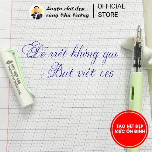 Bút Việt C65 Thanh Đậm Không Gai | Bút Mực Cho Bé Mới Luyện Chữ Đẹp (đọc kỹ mô tả) 4