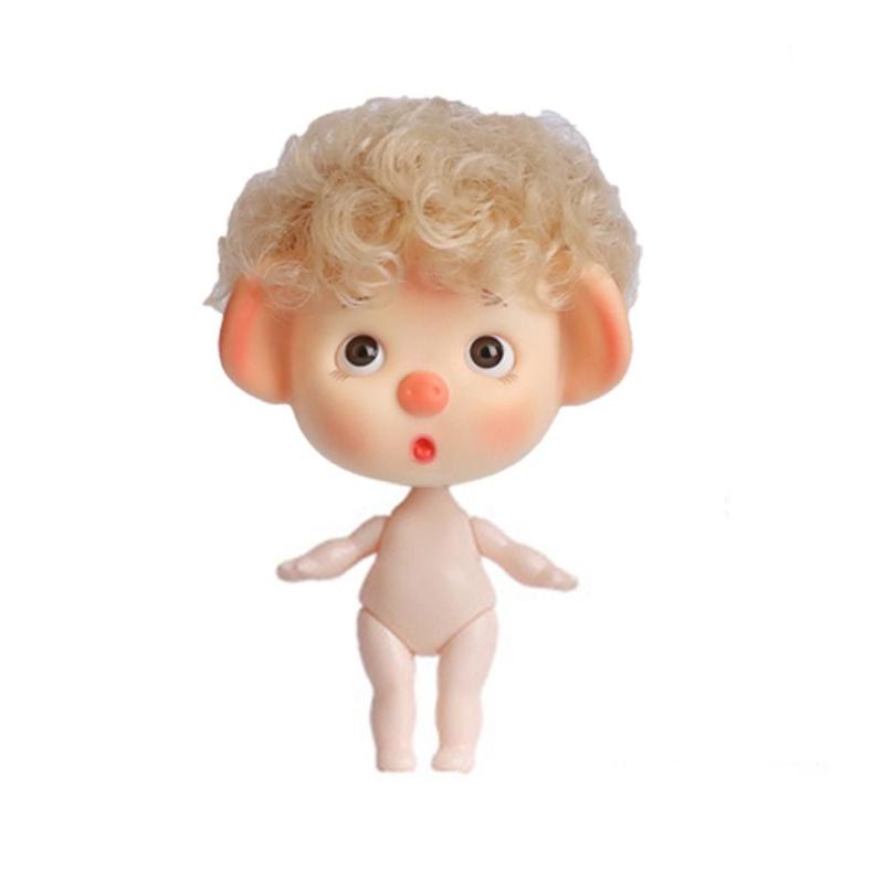 Product Introduction of Mainan Anak Patung Babi Mini, Saiz 1 / 12, Badan Anak Patung Sendi Boleh Alih BJD Cantik, Kepala Babi, Anak Patung Berjari 12 Bola, Kepala Anak Patung DIY Boleh Alih, dengan Rambut, Sesuai untuk Kanak-kanak 9