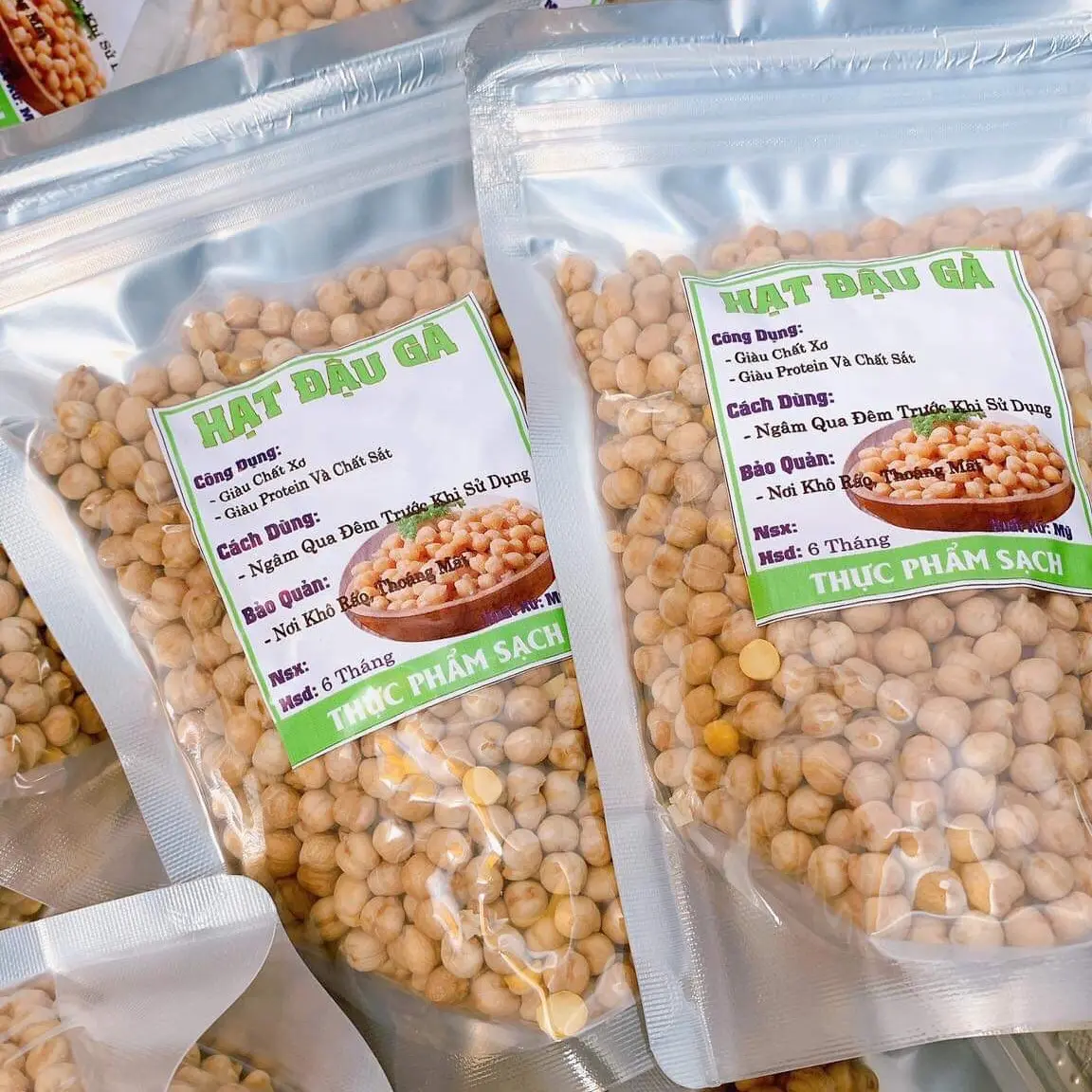 500gram hạt đậu gà hữu cơ : nấu sữa hạt - nấu cháo- suop