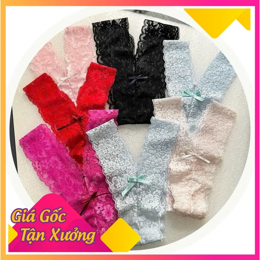 Set 20 quần lót nữ ren chữ Y, phối đính nơ quyến rũ, khoét hông cao, kháng khuẩn thoáng đùi, hàng Vip Cao Cấp (35-52kg) (không chọn màu)