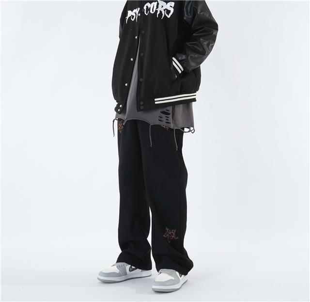Product Introduction of Quần Dài Nam Maillard Thể Thao, Thương Hiệu Thời Trang Đường Phố Cao Cấp Mỹ, In Chữ, Phong Cách Hip Hop, Ống Rộng, Dáng Suông, Ống Đứng, Bộ Sưu Tập Xuân / Hè 2024 Menswear Lưng Cao Pants 17