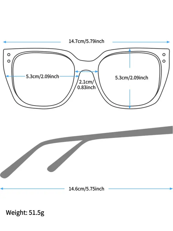 Unisex Fashionable Tinted Lens Eyeglasses, Trendy Casual Eyeglasses for Everyday Use, Fashion Accessories for Outdoor Activities 1