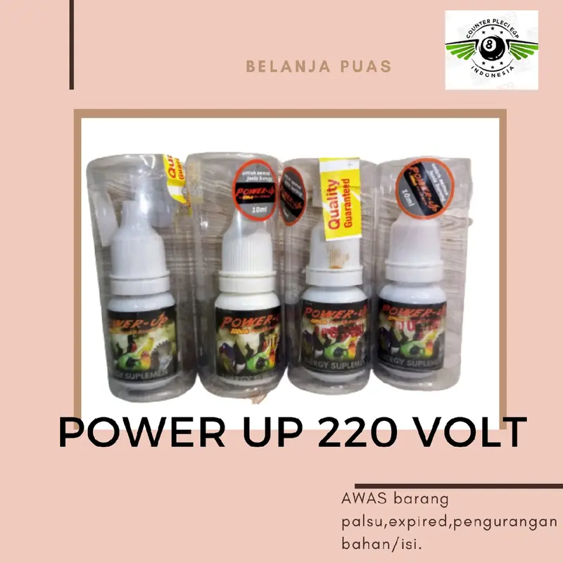 POWER UP PLECI POWER UP 220 VOLT PLECI VITAMIN BURUNG MENINGKATKAN STAMINA DAYA TAHAN DURASI KICAU 0