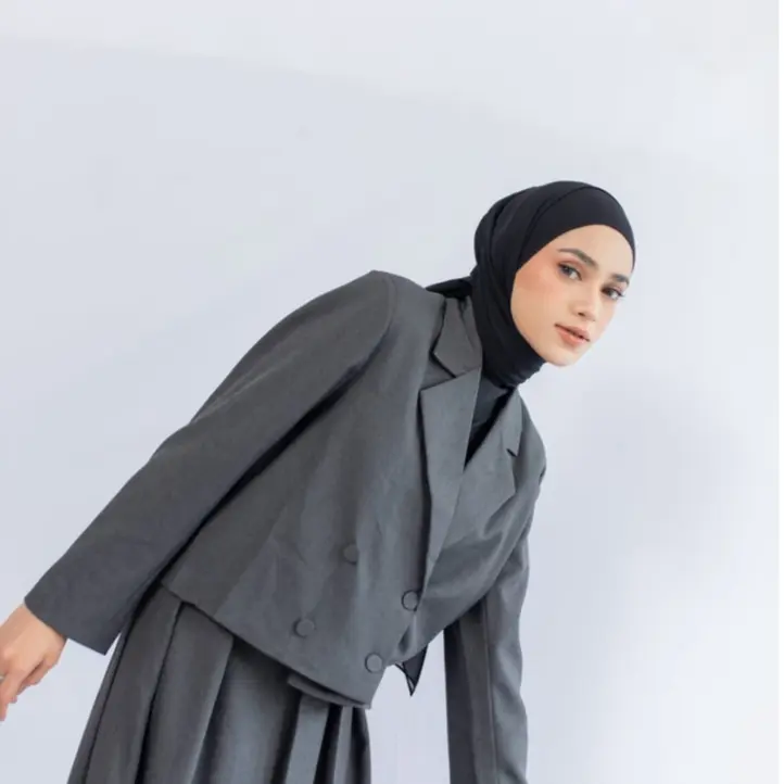 Hi.PRIMA Ava Cropped Blazer Cotton Eve Formal Wanita 5