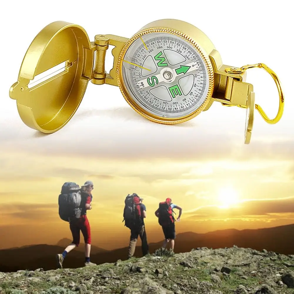 Metal Hiking Hunting Pocket Survival Compass Outdoor Tools Compasses