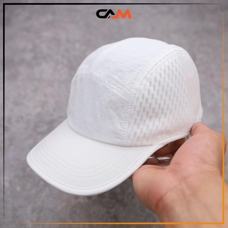  Mũ Lưỡi Trai Nón Cam Vải Dù Gió Phối Lưới Nón Kết Cong Màu Trắng Phù Hợp Cả Nam Nữ Hat Cap 2025 CAM-QT 