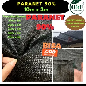 JARING PARANET 90% | GRADE A | SHADING NET | ANTI UV | 10M X 3M ( ECERAN )