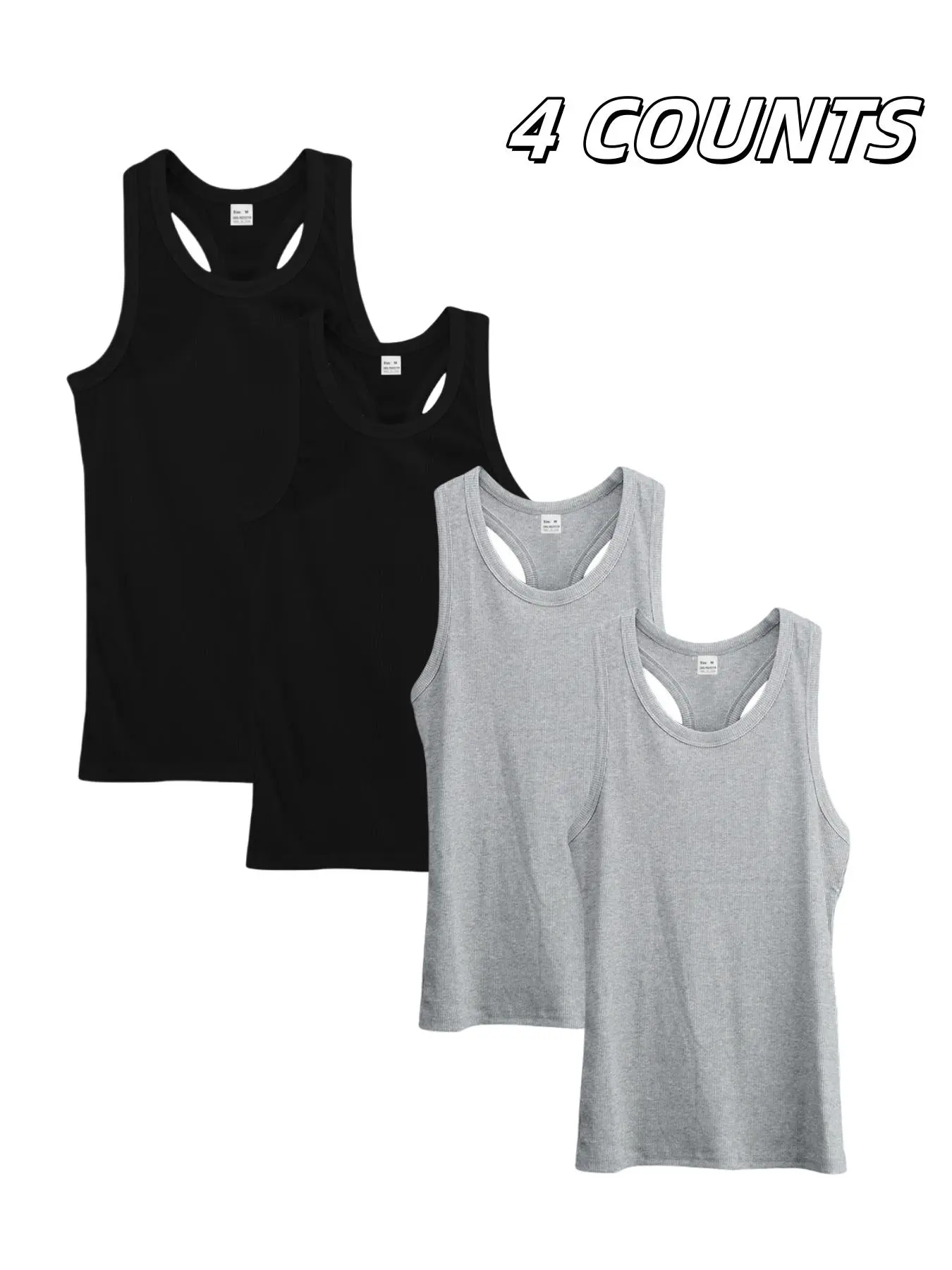 Men's Solid Color Round Neck Tank Top, Regular Fit Lightweight Comfortable Breathable Quick Drying Vest, Casual Sporty Sleeveless Top for Gym Workout Daily Wear, Men's Clothes for Summer