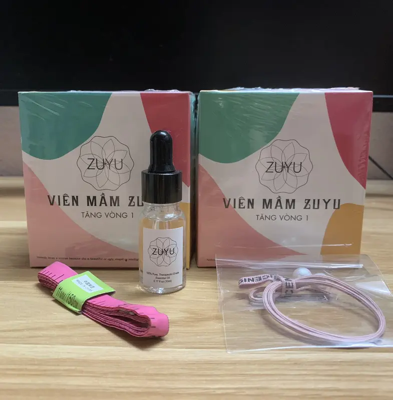Viên Mầm ZuYu Tăng Vòng 1 [Nhận 2 hộp x Hộp 300 Viên + Serum Massage V1 + Thước Đo + Cột Tóc] 2
