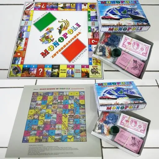 Mainan Monopoli 5 in 1 / 4 in 1 / Mancanegara toy Board 3