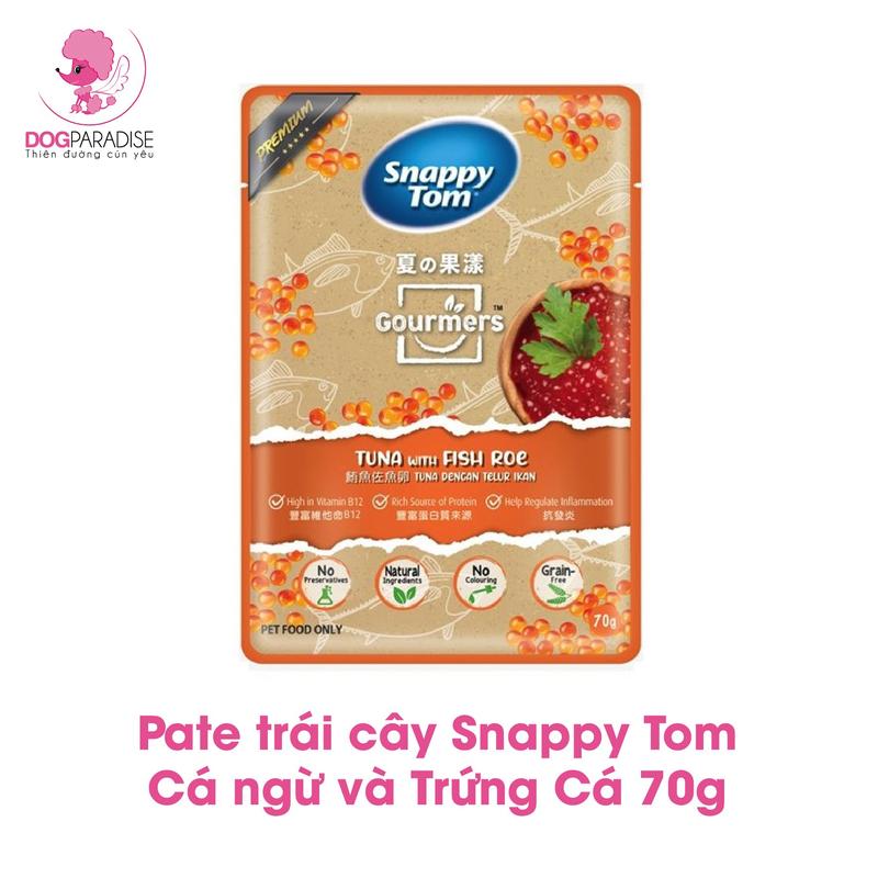 Product Introduction of Pate giá rẻ cho mèo Snappy Tom vị trái cây 70gr - Dog Paradise 5