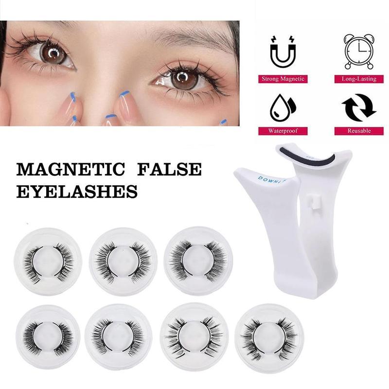 Product Introduction of 1 Pair Magnetic For Makeup Lashes 3D False Eyelashes Without Glue Magnetic Fake Eyelashes Waterproof Cosmetic Eyelash Extensions magnetic  eyelashes 25