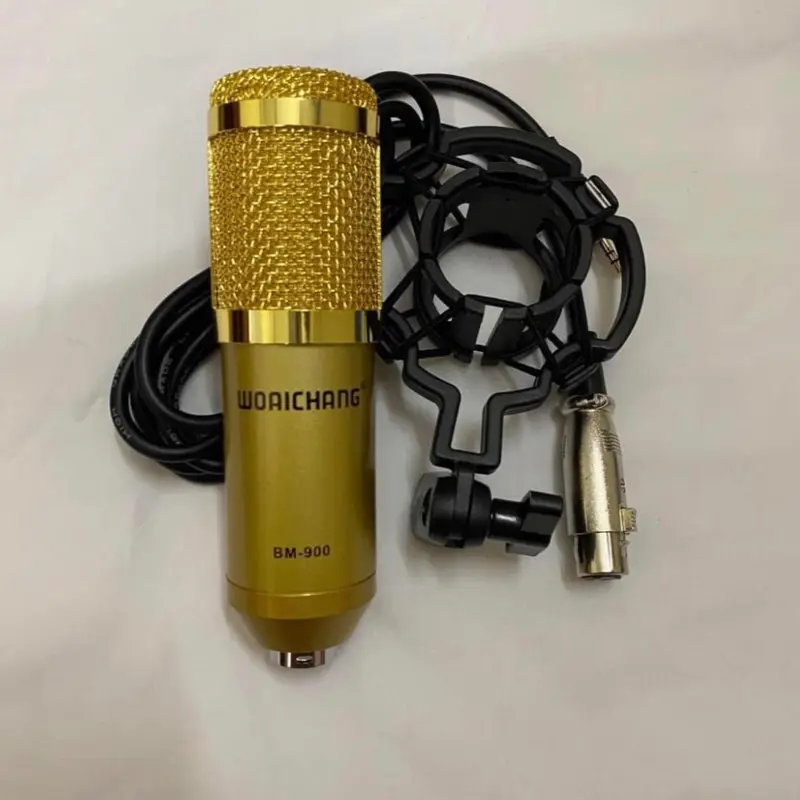 Bộ Hát Thu Âm Sound-Card V8S + Micro BM900 Live Stream Oneline Tại Nhà - Bộ hát karaoke livestream giá rẻ 3