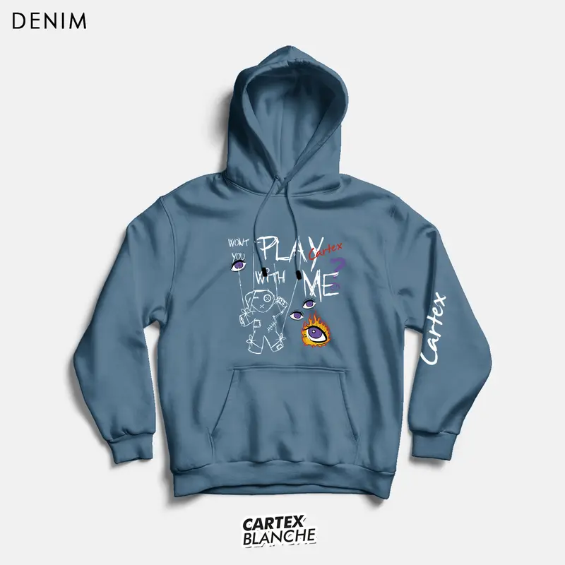 CARTEXBLANCHE PLAY WITH ME HOODIE JUMPER UNISEX PRIA & WANITA M - XXL ( SABLON ) 6