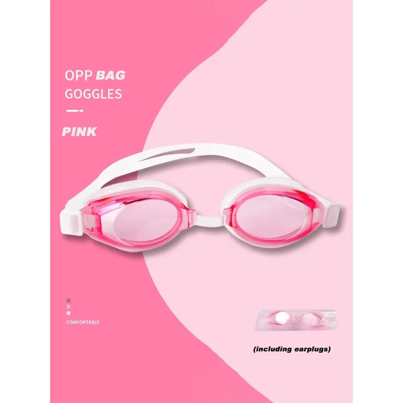 1pc Comfortable And High-end Pc Lens Double-layer Sealing Ring Elastic Silicon Strap Waterproof Swimming Goggles For Men And Women 6
