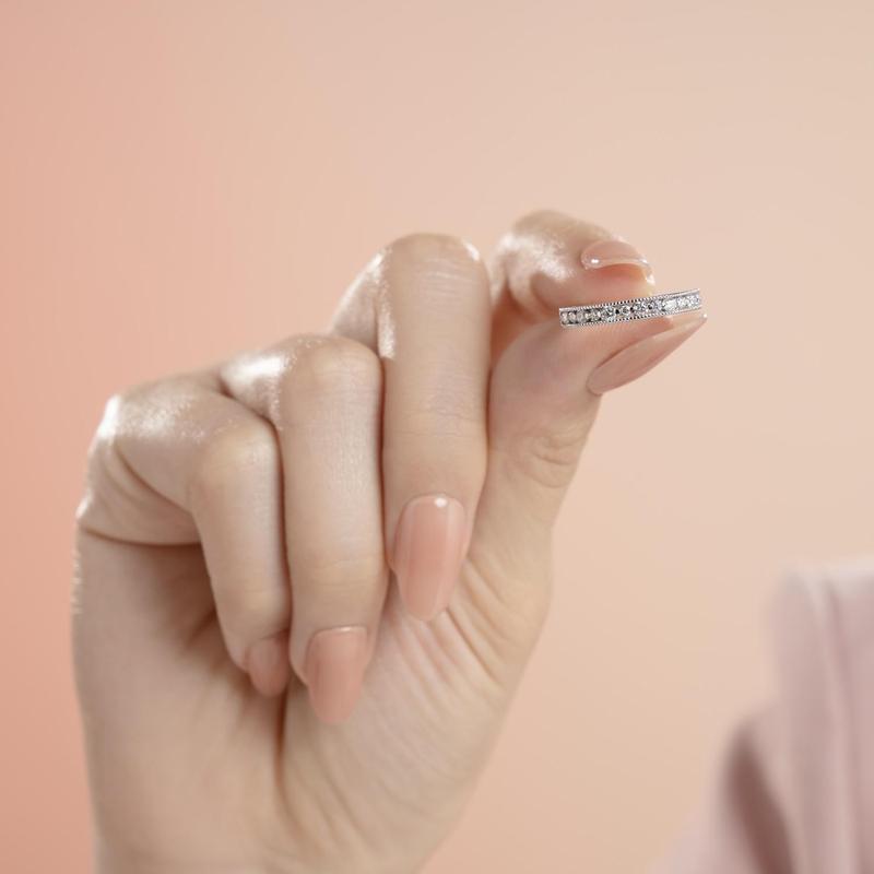 HuyThanhJewelry NLF455 Nhẫn nữ vàng tây 10k Gắn Đá Cz 4