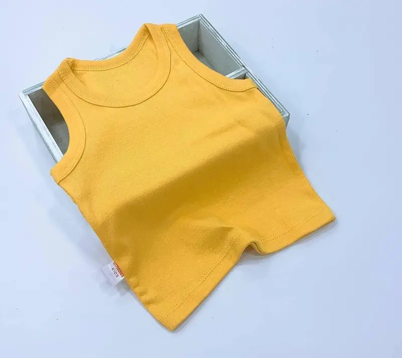 Set 3 cái Áo ba lỗ trẻ em thun borip xuất khẩu đủ size từ 5-35 kg  ba lỗ mặt mát  Cho Bé 2
