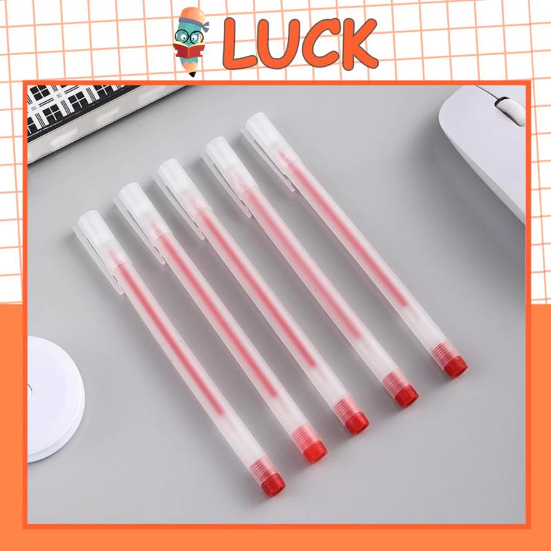 Product Introduction of [Big Sale] pen con Bút bi Gel bấm Màu Đen/Đỏ/Xanh, Ngòi 0.5mm, Nhanh Khô Không Lem, Thân Bút Nhám Sang Trọng, Viết Êm Không Nhòe bút siêu tạ bút nhân phẩm xịn bút gel nắp cài back school đồ dùng học tập bút không ngòi bút nước 20