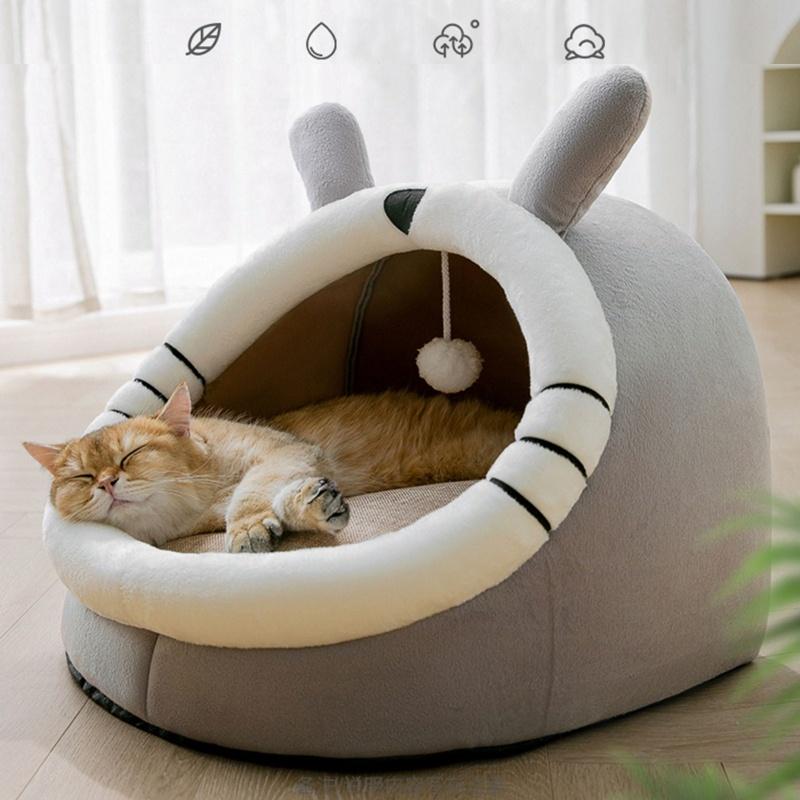 Cat Bed Dog Bed Removable Washable Cat Dog House Indoor Warm Comfortable Pet Dog Bed Pet Nest 2