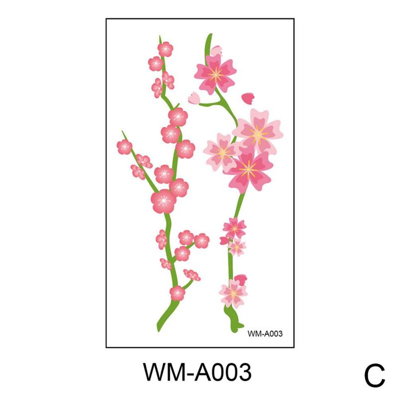 Product Introduction of Waterproof Temporary Tattoo Sticker Sexy Beautiful Sakura Flower Collarbone Arm Hand Body Art Flash Tattoo For Girls Women 24