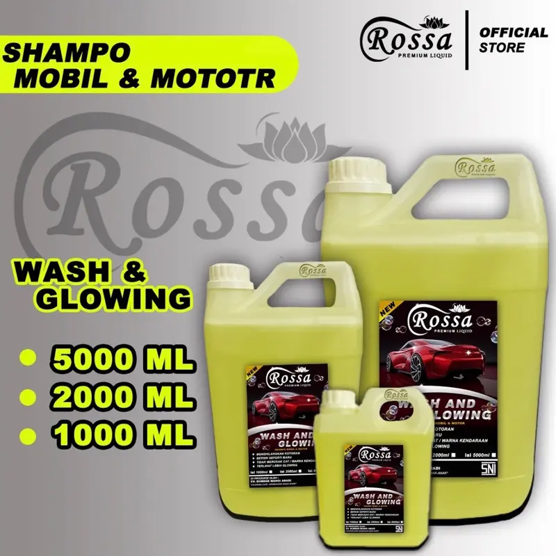 [ROSSA] SHAMPOO MOBIL DAN MOTOR TERMURAH 1 LITER 1