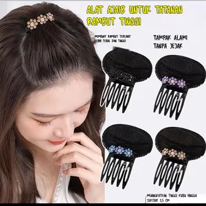 Penyanggah Rambut Ajaib untuk Volume Mahkota yang Penuh Clips Sanggul