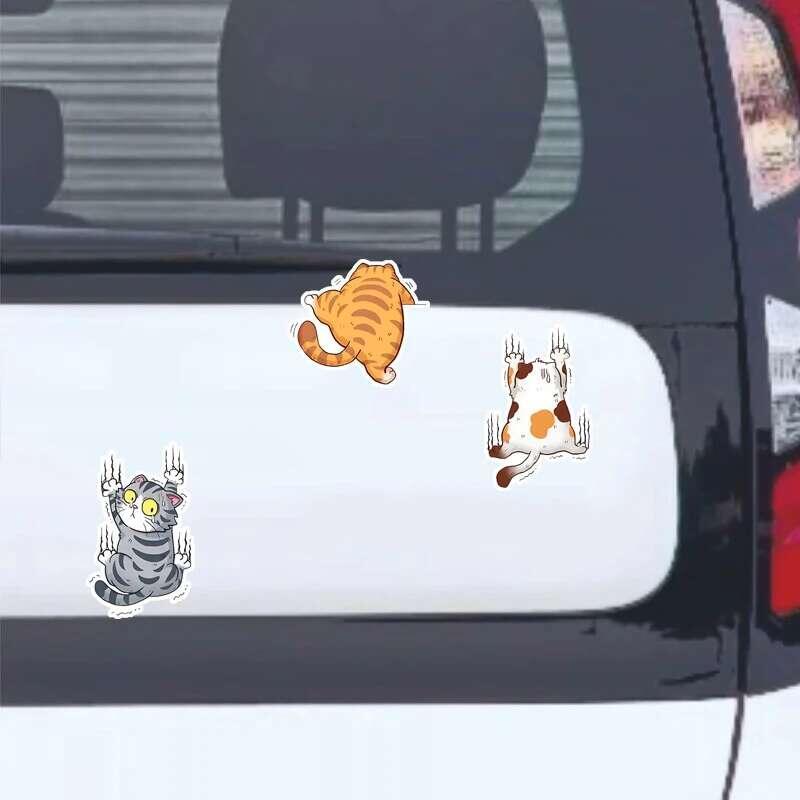 Product Introduction of Cute Pet Cat Car Sticker Climbing Cats Animal Styling Stickers Decoration Car Body Creative Decals Decor Accessories 6