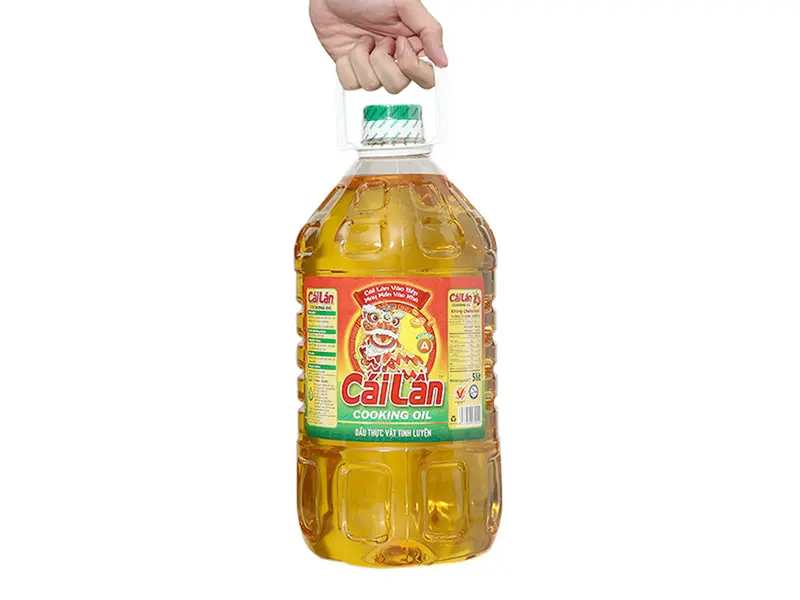 Dầu Ăn Cái Lân Can 5 Lít + 1 gói cà phê ống good morning Trần Quang 20g 5