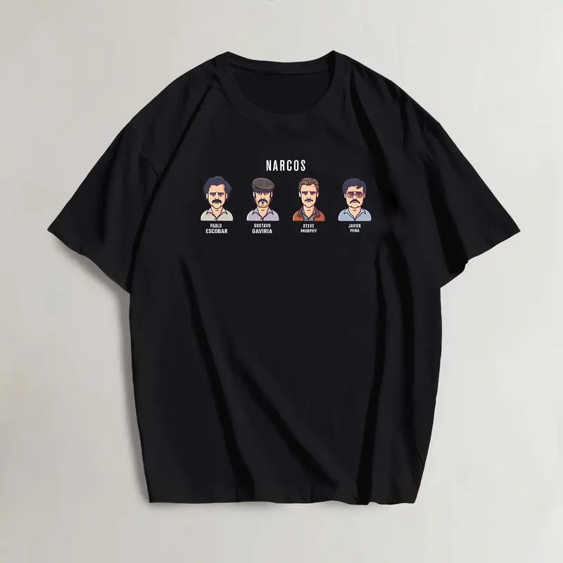 Narcos - Pablo Escobar And Gang | Movie T Shirt ( Unisex ) combed kaos Custom Distro 1