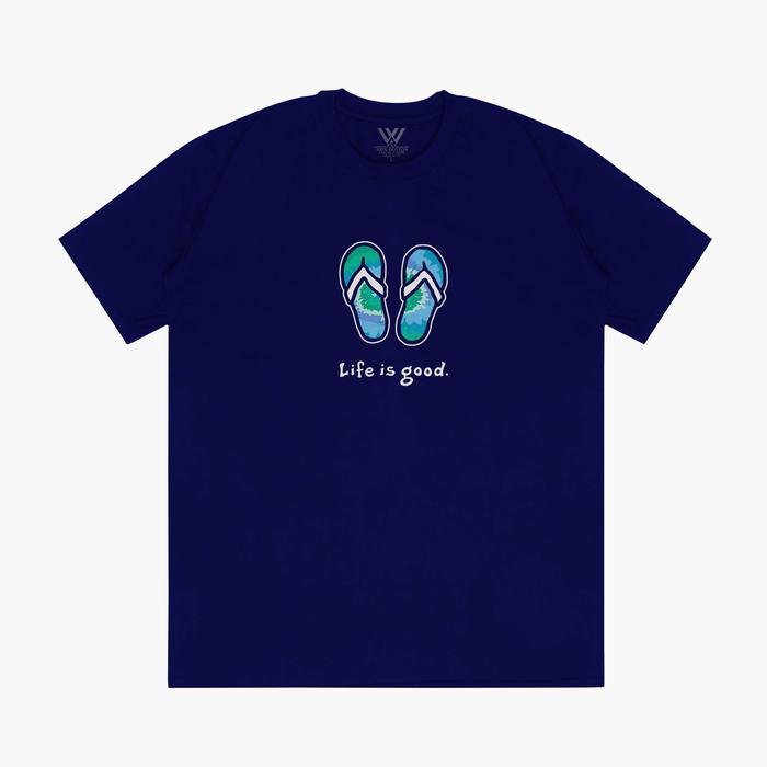 Gambar Way Kaos Dewasa Unisex - Katun Combed - Tshirt Distro - Slippers Navy - S dari Way Indonesia. Kota Tangerang Selatan Tokopedia
