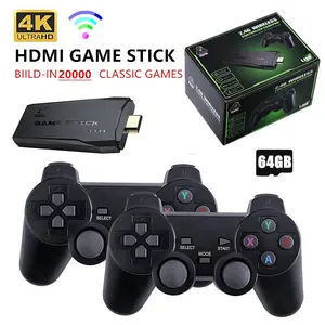 Game Stick 4K Console Wireless Gamepad HDMI TV Retro Video Game Gameboy