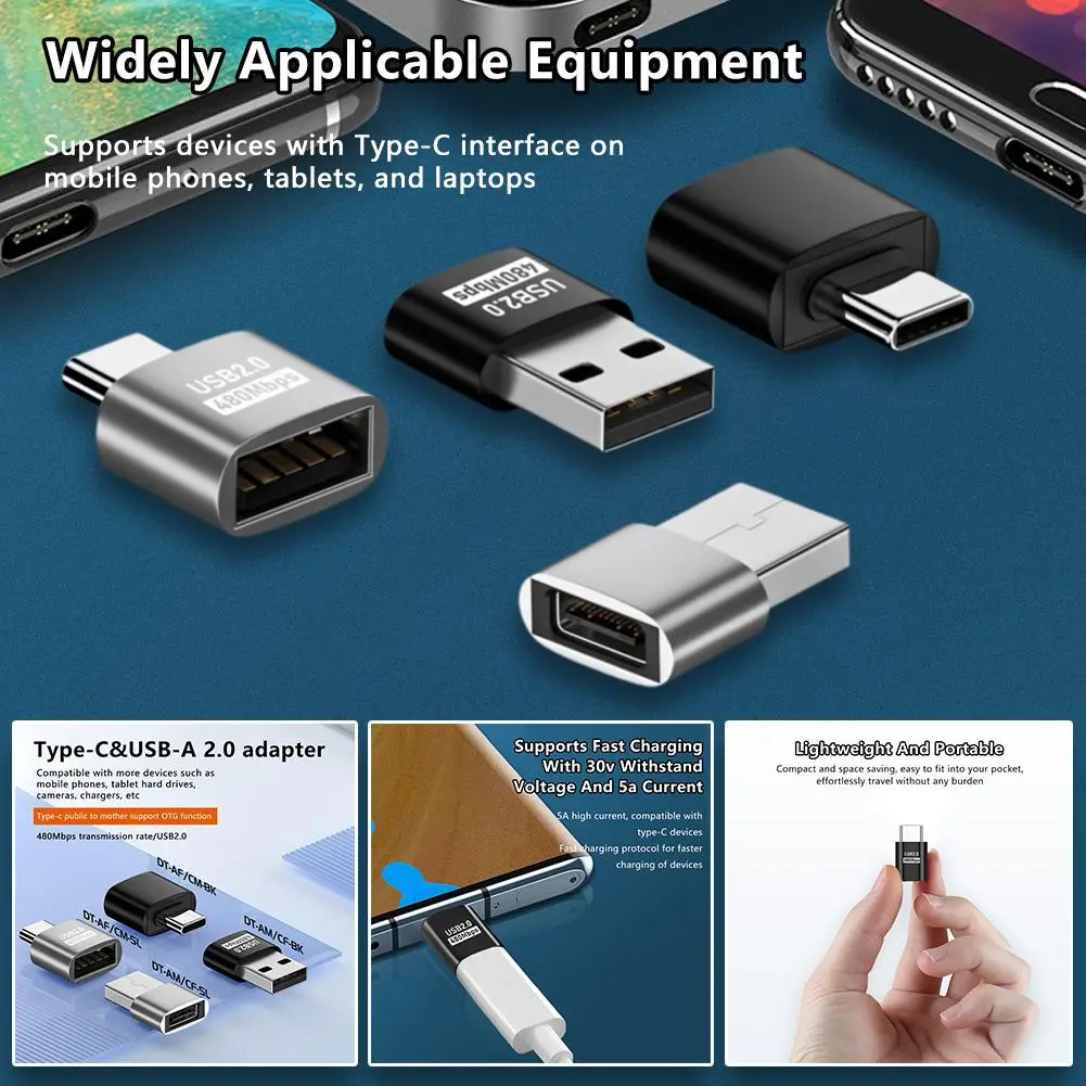 1 Pc New OTG Adapter Type C Male To USB 3.0 Female Connector Converter High Quality Type C To USB OTG Disk Flash Converter