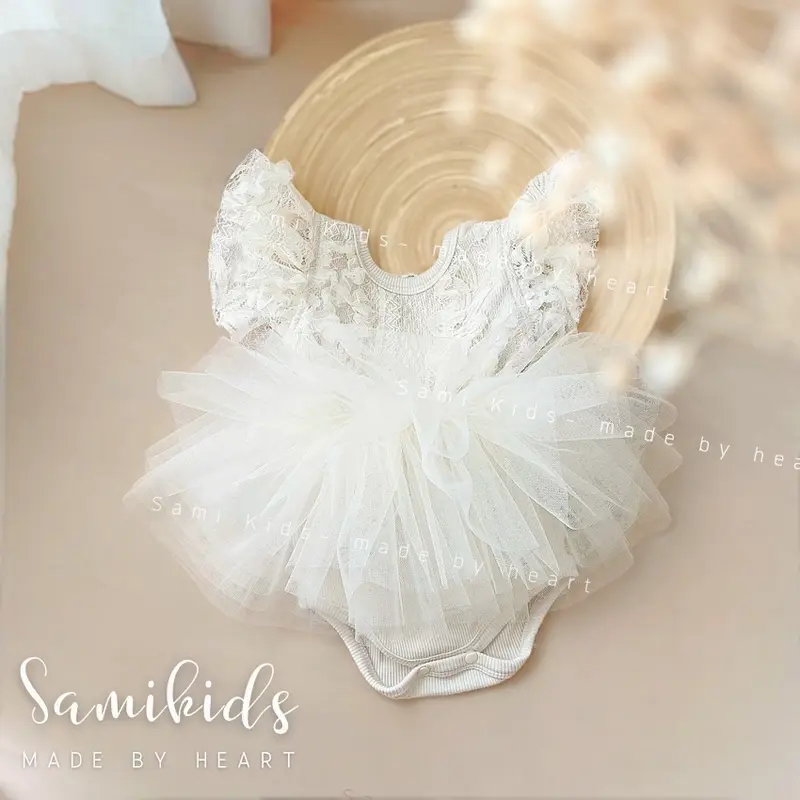 SS48GH Bộ liền thân ballet cho bé gái cotton Hàn mềm mại Len 7