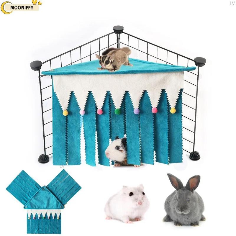 Pet Hamster Hammock, Three Sided Corner House Tent, Squirrel 1