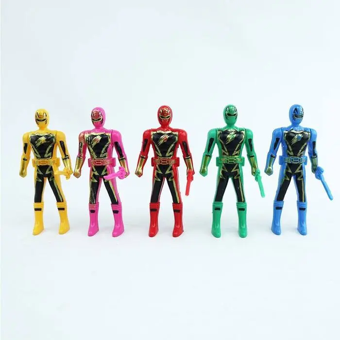 (BISA COD) - PROMO MAINAN ANAK POWER RANGERS MINI ISI 5PC MAINAN ROBOT POWER RANGERS SET ROBOT SUPER HERO TERMURAH 4