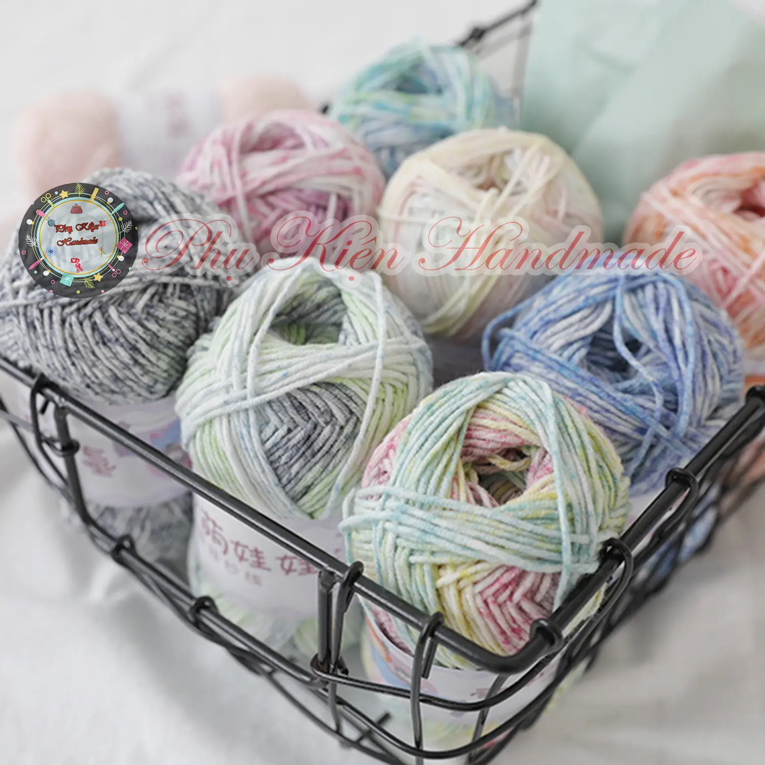 Len baby loang / Baby Yarn loang 40gr/ cuộn